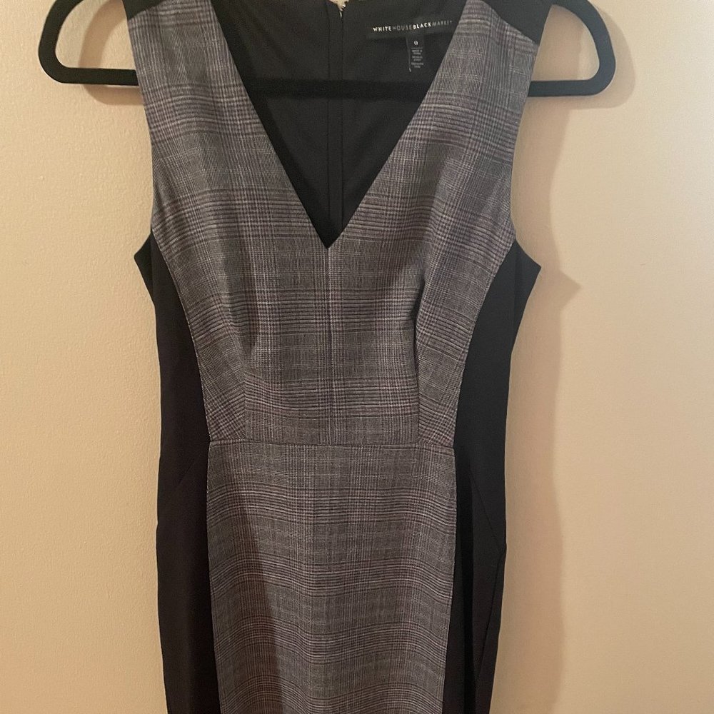 Black and grey work dress